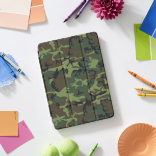 Green Camouflage Pattern, Military Pattern, Army iPad Pro Cover