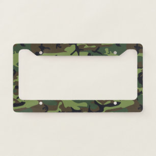 Green Camouflage Pattern, Military Pattern, Army License Plate Frame