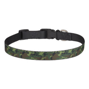 Green Camouflage Pattern, Military Pattern, Army Pet Collar