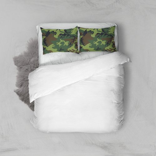 Green Camouflage Pattern Military Pattern Army Pillow Case