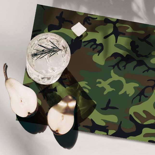 Green Camouflage Pattern, Military Pattern, Army Placemat (Creator Uploaded)