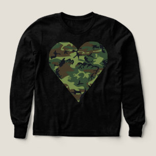 Green Camouflage Pattern, Military Pattern, Army Tri-Blend Shirts
