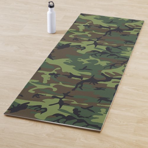 Green Camouflage Pattern Military Pattern Army Yoga Mat