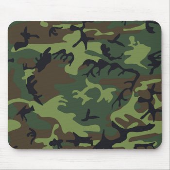 Green Camouflage Pattern Mouse Pad by MissMatching at Zazzle