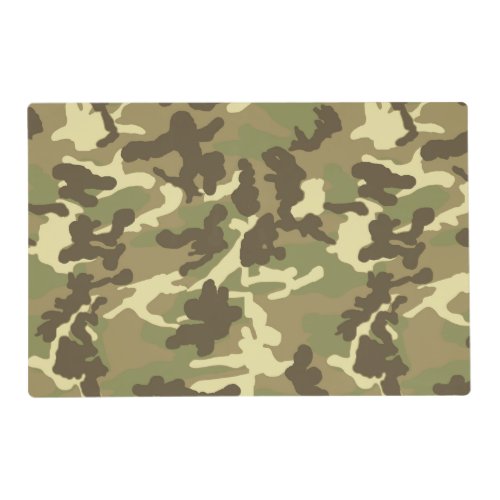 Green Camouflage Pattern Placemat