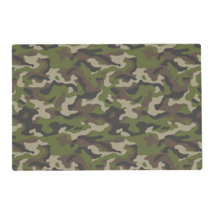Green Camouflage Pattern Placemat