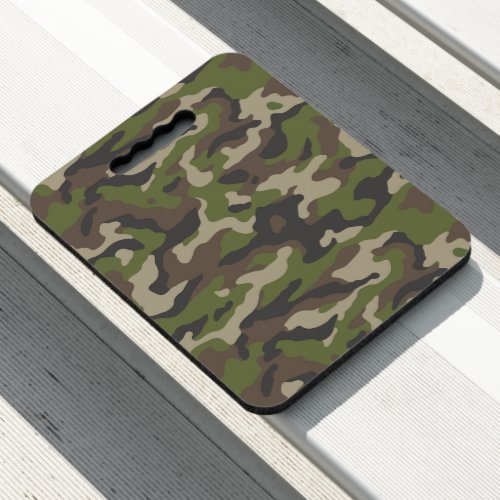 Green Camouflage Pattern Seat Cushion