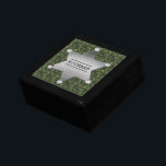 Green Camouflage Pattern Sheriff Name Badge Gift Box<br><div class="desc">This customizable camo pattern design has a metal sheriff badge with space for you to add your name. The camouflage is in shades of green and brown. It's a great design for a person in the military, a veteran, a woman or man in law enforcement, a hunter or even a...</div>