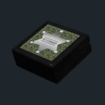 Green Camouflage Pattern Sheriff Name Badge Gift Box<br><div class="desc">This customizable camo pattern design has a metal sheriff badge with space for you to add your name. The camouflage is in shades of green and brown. It's a great design for a person in the military, a veteran, a woman or man in law enforcement, a hunter or even a...</div>