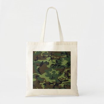 Green Camouflage Pattern Tote Bag by MissMatching at Zazzle
