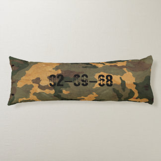Green camouflage pattern vintage 2020 body pillow
