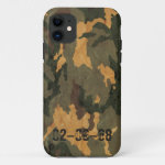 Green camouflage pattern vintage 2020 iPhone 11 case