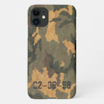 Green camouflage pattern vintage 2020 iPhone 11 case