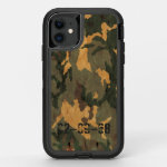 Green camouflage pattern vintage 2020 OtterBox defender iPhone 11 case