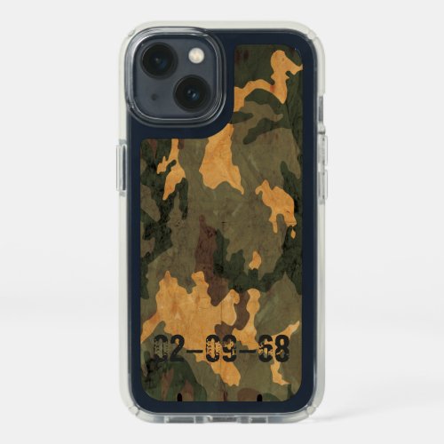 Green camouflage pattern vintage 2020 speck iPhone 13 case