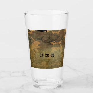 Green camouflage pattern vintage V2.0 Glass