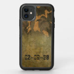 Green camouflage pattern vintage V2.0 OtterBox Symmetry iPhone 11 Case