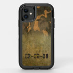 Green camouflage pattern vintage V2.0 OtterBox Defender iPhone 11 Case