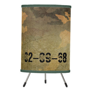 Green camouflage pattern vintage V2.0 Tripod Lamp