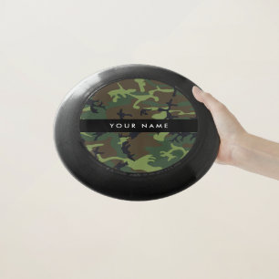 Green Camouflage Pattern, Your name, Personalize Wham-O Frisbee