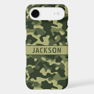 Green Camouflage Personalized iPhone 17 Air Case
