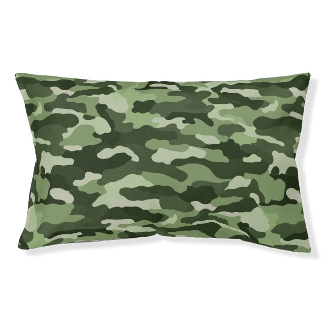 Green Camouflage Pet Bed (Front)