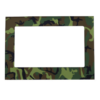 Green camouflage Picture Frames