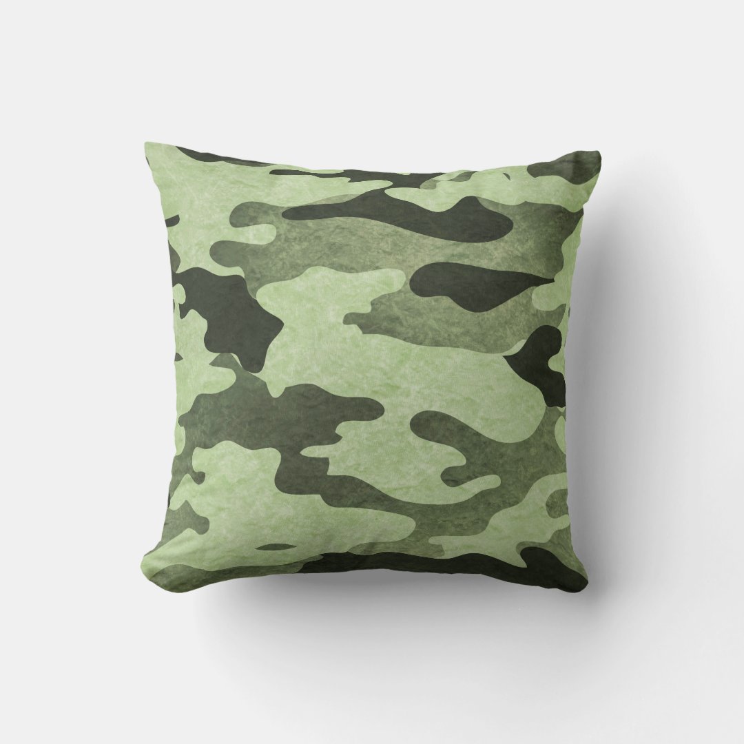 Green Camouflage Pillow | Zazzle