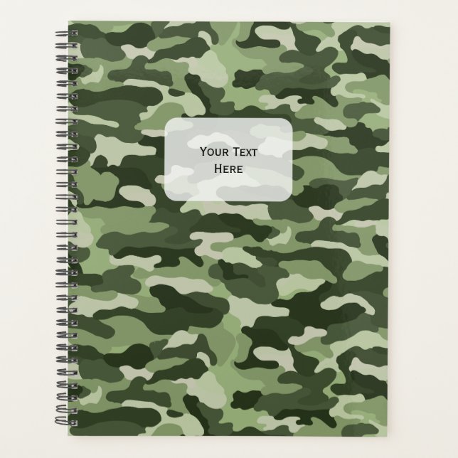 Green Camouflage Planner (Front)