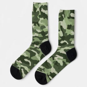 Green Camouflage Socks