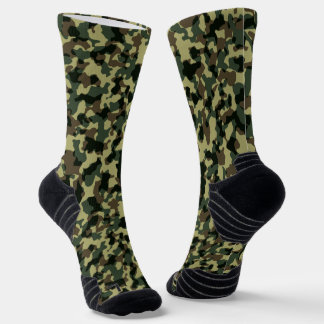 Green Camouflage Socks