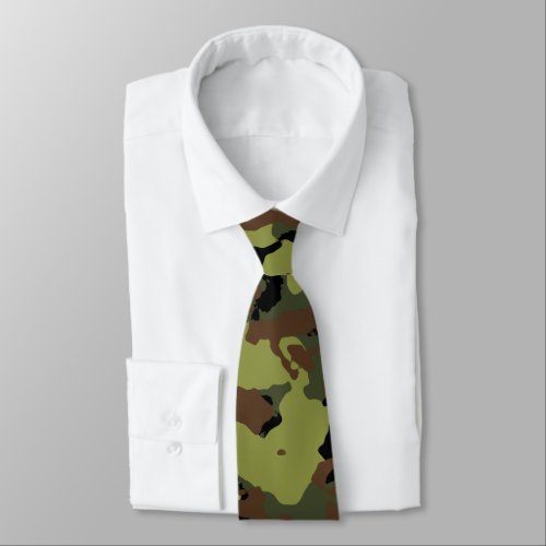 Green Camouflage Tie