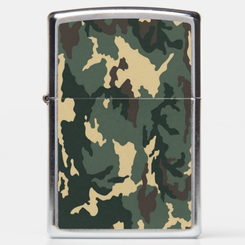 Green Camouflage Zippo Lighter