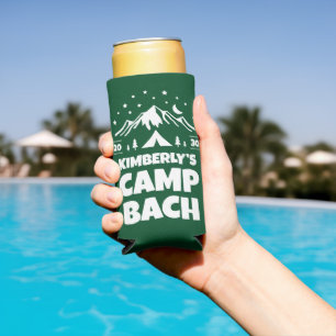 Green Camp Bach Party Seltzer Can Cooler