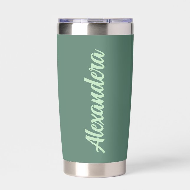 Green Camp Bachelorette Party Insulated Tumbler (Front)