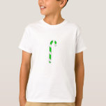 Green Candy Cane T-shirt at Zazzle