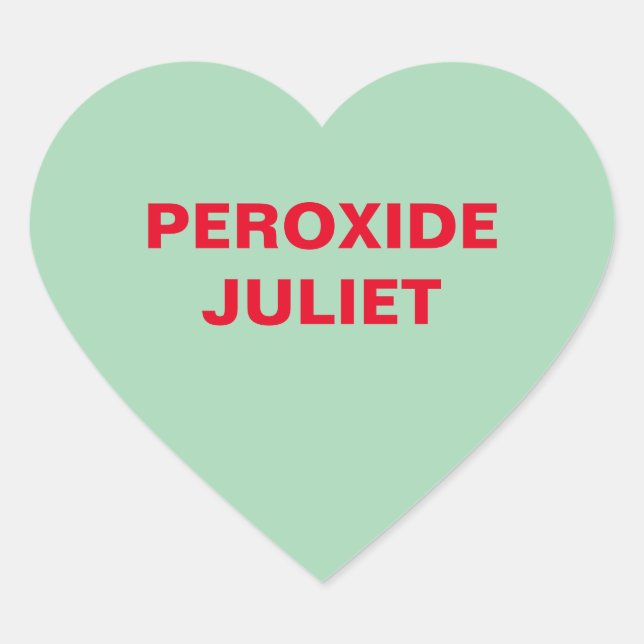 Green Candy Heart Sticker (Front)