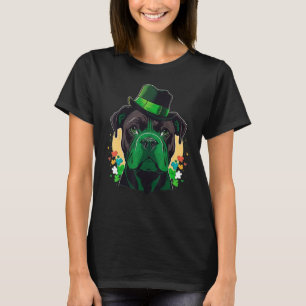 Green Cane Corso shamrock on St Patricks Day Cane T-Shirt