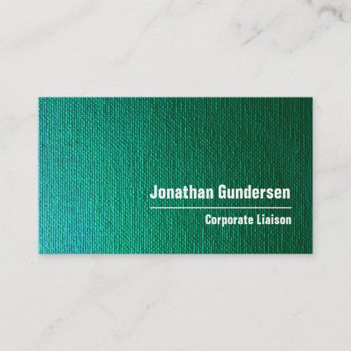 Green Canvas Modern Professional Business Card