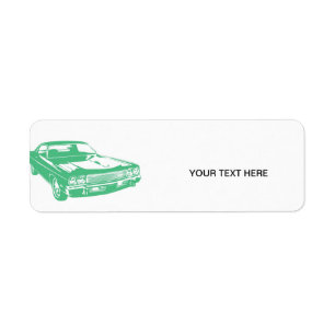 Green car label