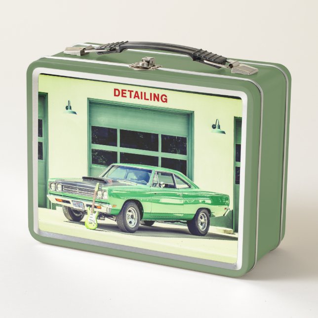 Green Car Lunchbox (Front)