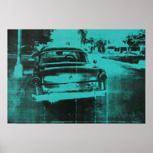 Green car poster