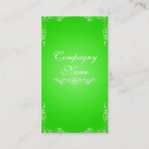 Customizable Green card business card templates