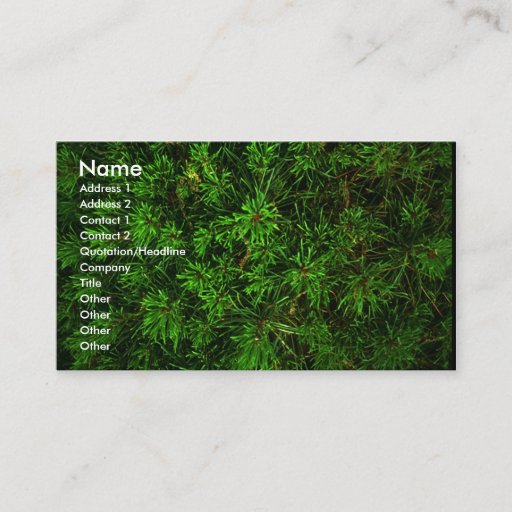 Customizable green_card business card template