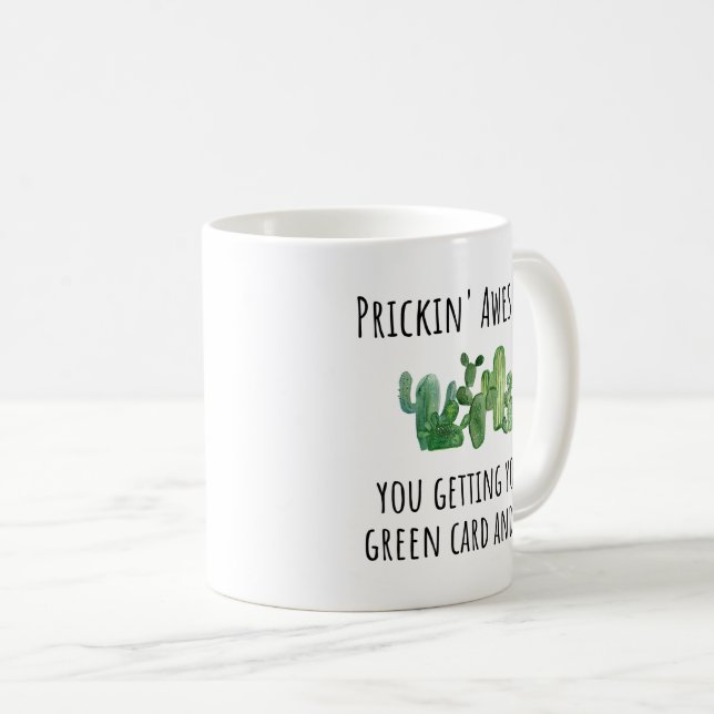 Green Card US American Resident Immigrant Gift Mug (Front Right)