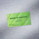 Green card with banana leaf