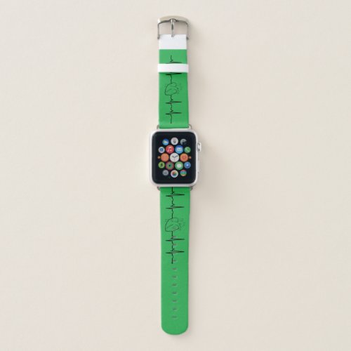 Green Cardiovascular Nursing Apple Watch Band