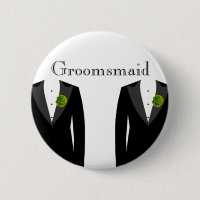 Wedding Gifts On Zazzle Green Carnation Groomsmaid Badge For A Wedding