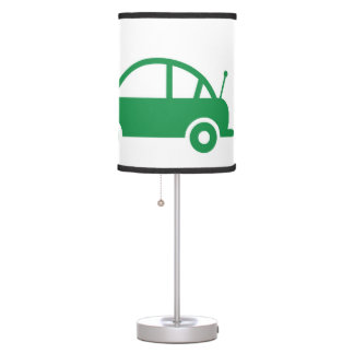 green cars table lamp