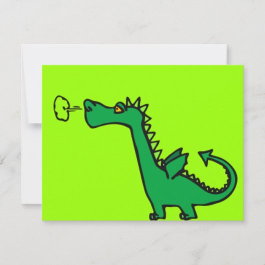 Green Cartoon Dragon (Front)